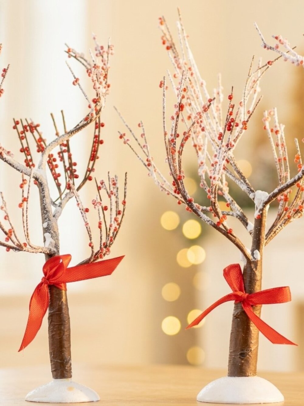 NEW Department 56 Crabapple Trees with Ribbons